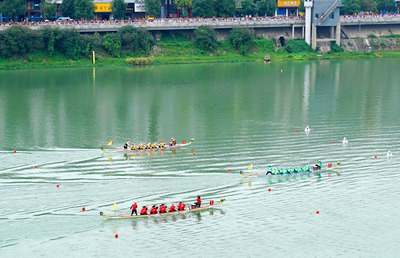 第十三屆省運(yùn)會(成年組)龍舟賽邵陽開賽 11支隊伍角逐6枚金牌